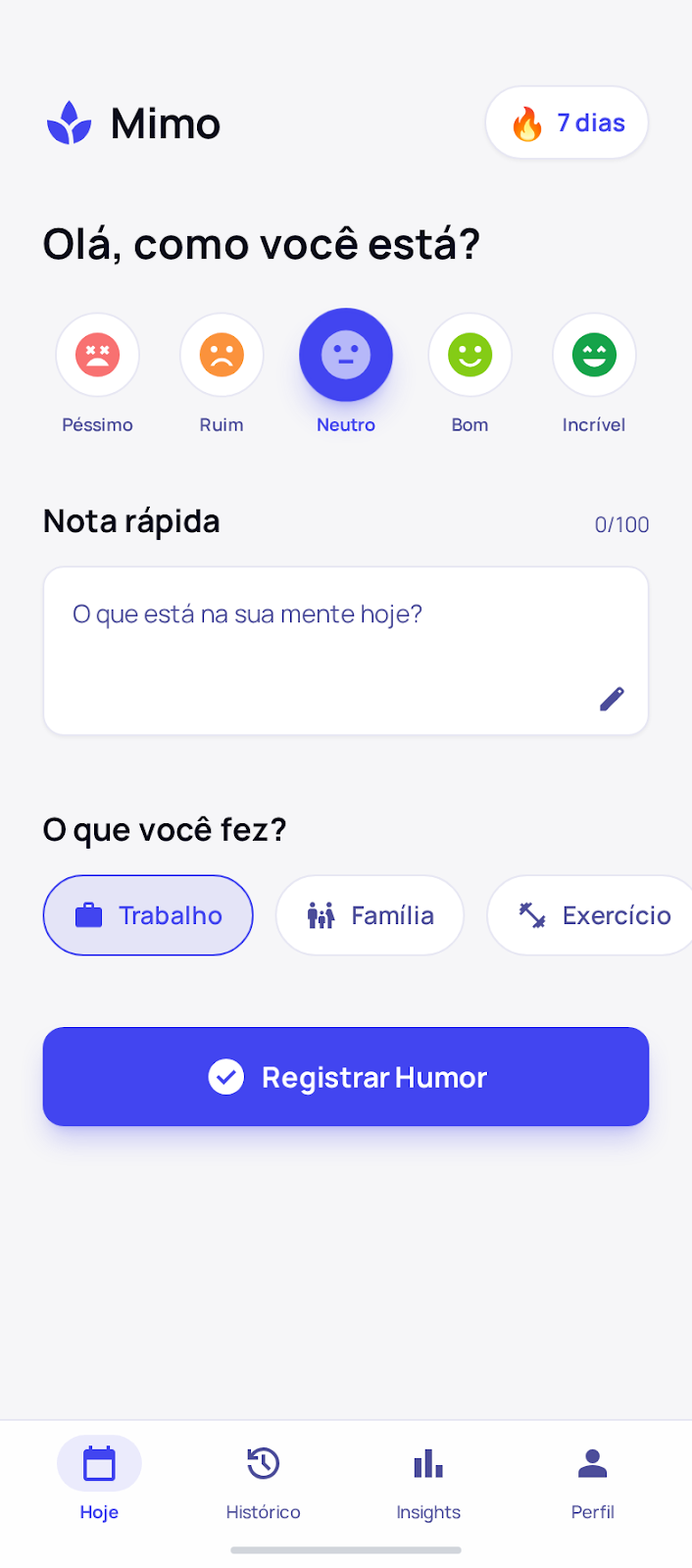 Registro Diário