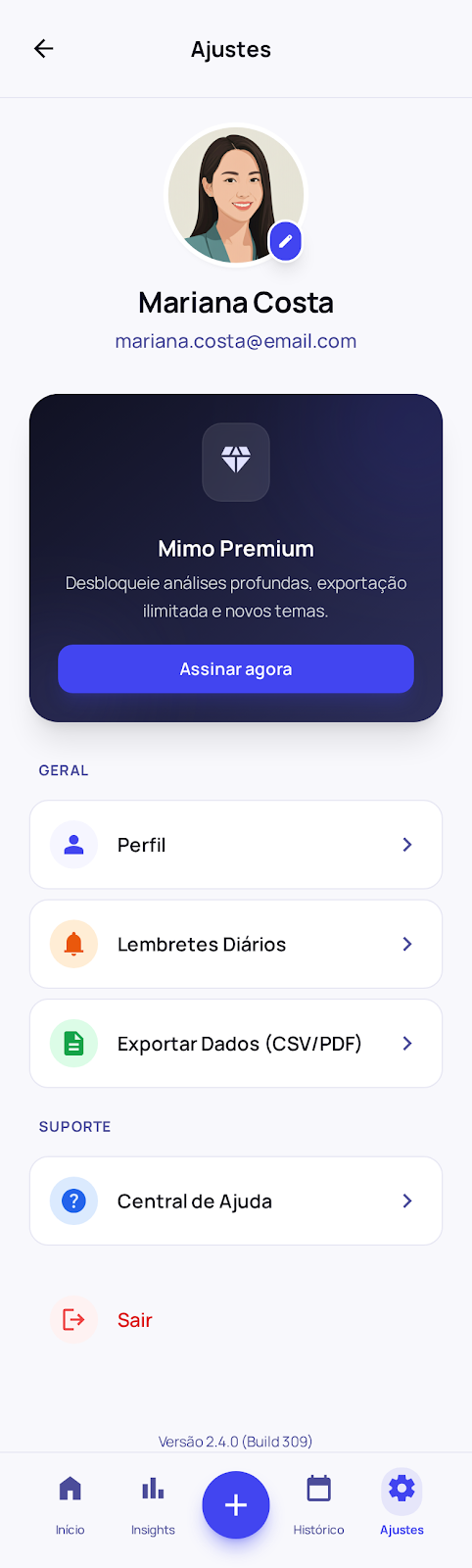 Configurações